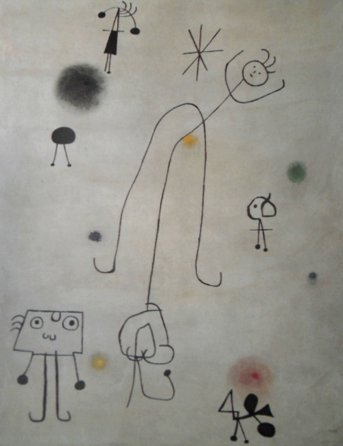 ex-noctambulo: — Joan Miro, La estrella matinal, Oleo sobre lienzo