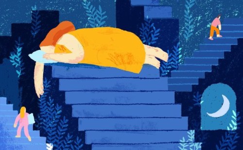 Here’s what’s supposed to happen when you fall asleep. Your body temperature falls, even as your fee