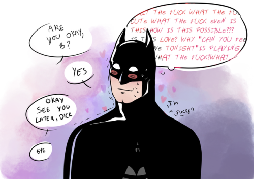 drawingpankake: Bruce didn’t knew what hit him lmao A bonus: