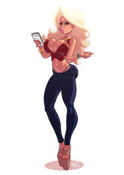 diegollorenteart:  ‘Kimberly’ Commission for http://millennium4ever.tumblr.com