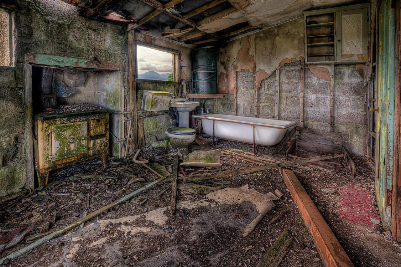 :  Abandoned house. Isle of Lewis, Scotland. 