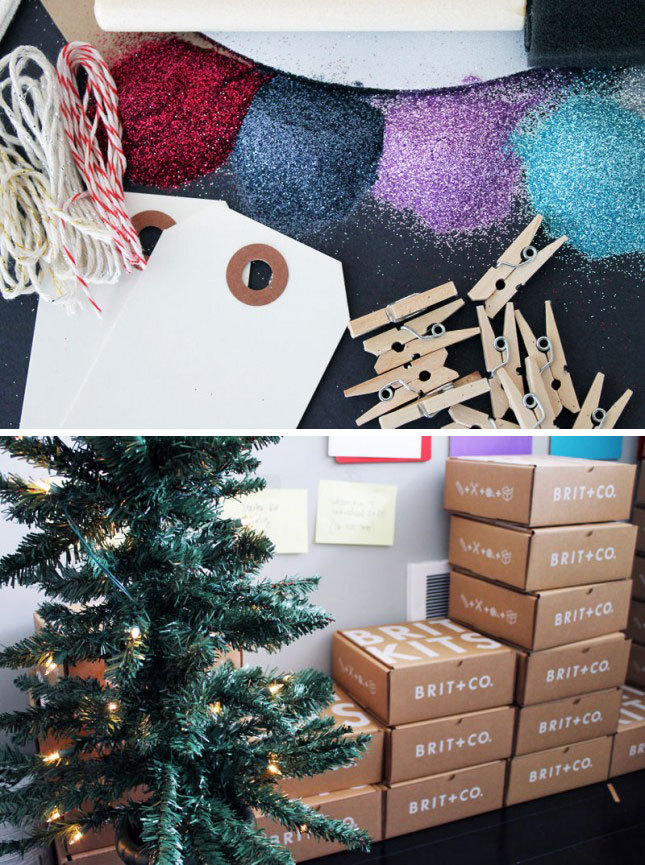 Guess what shipped yesterday? December Brit Kits! This month’s kit is all about glittering your gifts, workspace, and more.