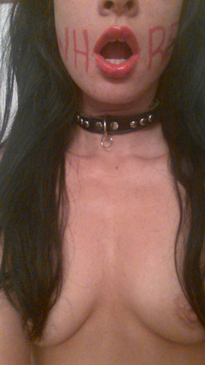 synesthetika:  slaveholes:  sluttoy2use:  I think its mandatory for every stupid tumblr slut to have this pic…so here ya go!  <3  Lifegoals for good girls