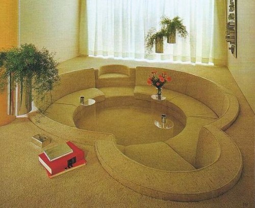 atomic-chronoscaph:1960s-1970s conversation pits