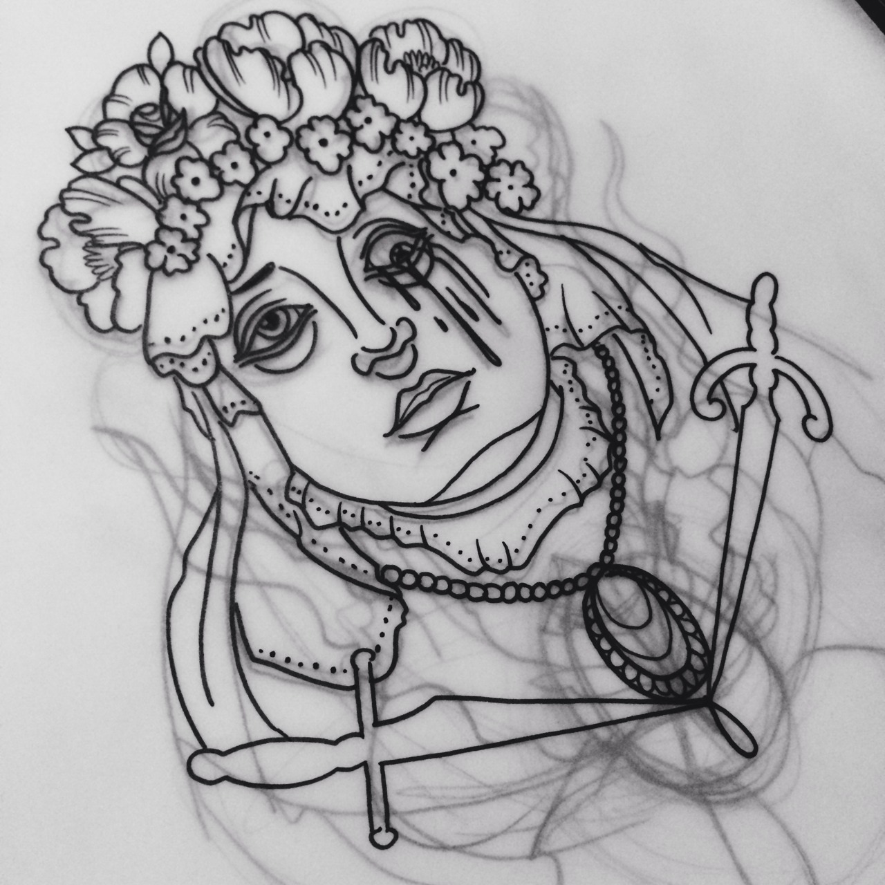 thisisthemaxwellmurder:  It’s so hard drawing with a hangover. Lol jokes, I was