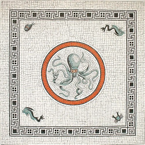 museum-of-artifacts: Octopus Mosaic in Pompeii, Italy #octopus #mosaic #art #history #italy #museum 