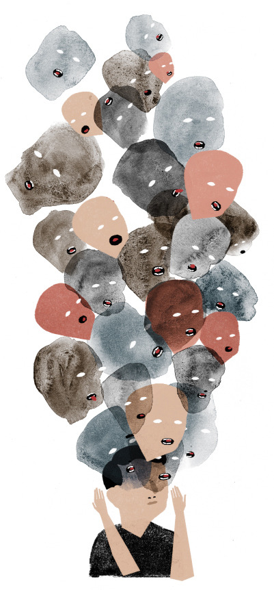 artsyfartsyartsy:  For the New York Times OpEd about schizophrenia pegged to the