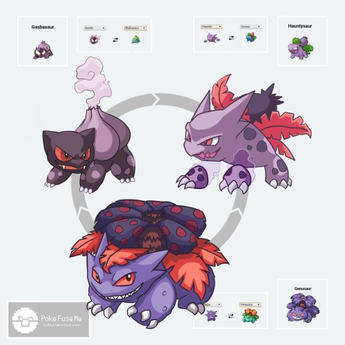 pokefuseme: I loved making this one soo much! It’s a combination of my two favourite pokemon. 
