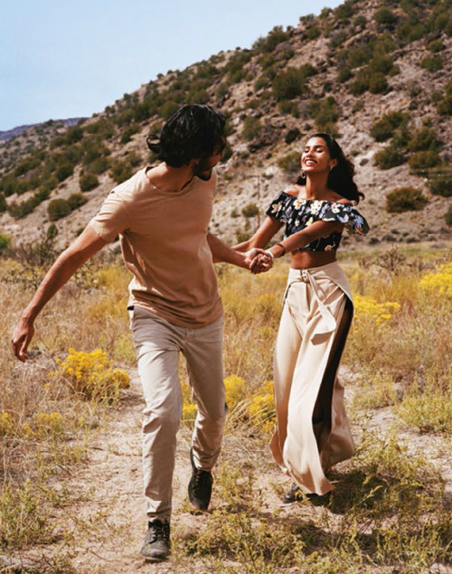 nya-kin: Imaan Hammam and Dev Patel by Alasdair McLellan for Vogue