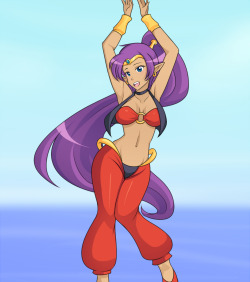 From my list of things I’ve been meaning to draw: Shantae!Quick little doodle while I had some free time (by staying up far later than I should)