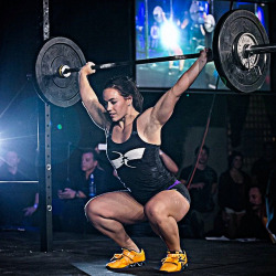 crossfitters:  Camille at Rush Club taking