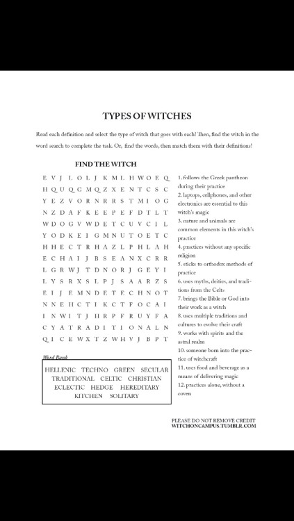 witchybeauty: These witchy worksheets made by @witchoncampus Woah! That looks so cool!! And it&rsquo