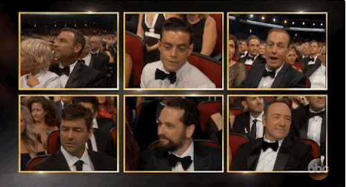 refinery29:  Rami Malek dedicates his Emmy to the Elliots out thereGifs: Emmys on ABC