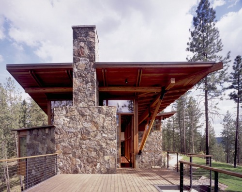 Ridge House Olson Kundig Architects “Situated in a semi-arid conifer forest in eastern Washing
