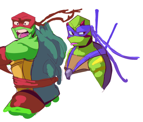 Kinda funky sketches of, mostly, Raph