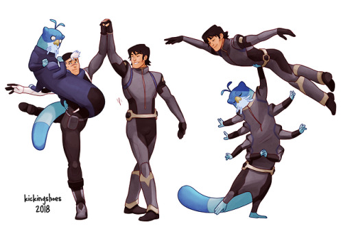 kickingshoes:Once upon a time, back during the second season of Voltron, we drew Shiro dancing with 