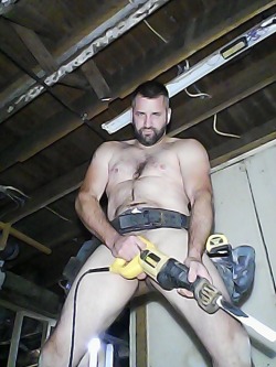 noturaveragehorndog:  Working on the basement gets me all fired up lol…. #me