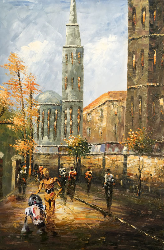 culturenlifestyle:  Artist Repurposes and Enhances Thrift Art Oil Paintings Into