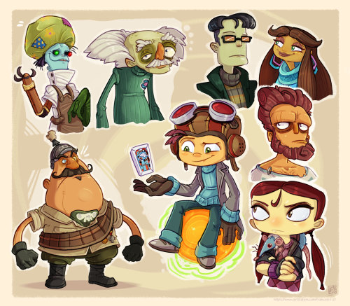 francoisl-artblog:It’s been a looooong time since I drew some Psychonauts content. I heard it 