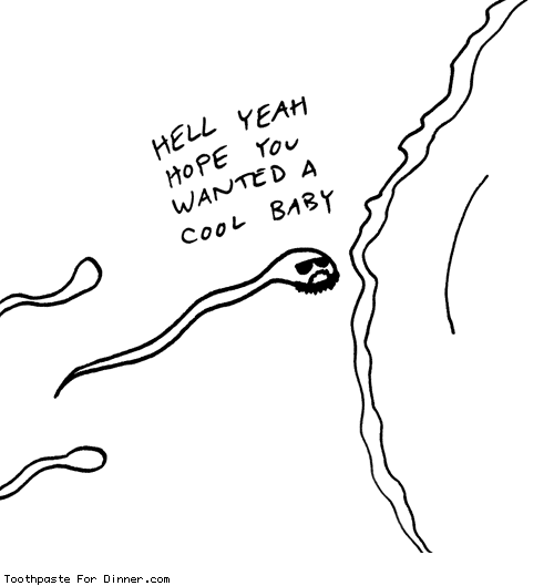 lunatoneitdown:  me as a sperm 