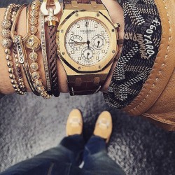 Pink gold 24k gold audemars piguet and all