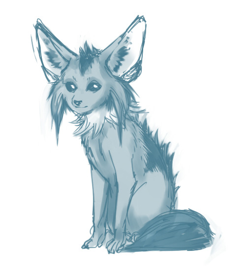 a Glaporeon from my &ldquo;eevee&rsquo;s as dog breeds&quot; 
