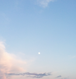 yuffii:  Clouds and moon in Old Orchard Beach,