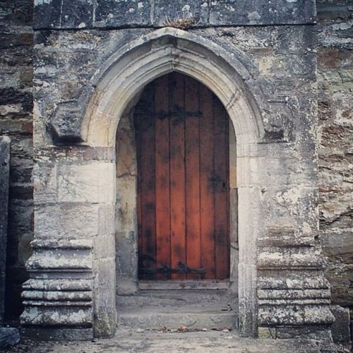 Doorway at St Mary&rsquo;s church in Youghal, Co Cork. Timbers in the church roof have been date