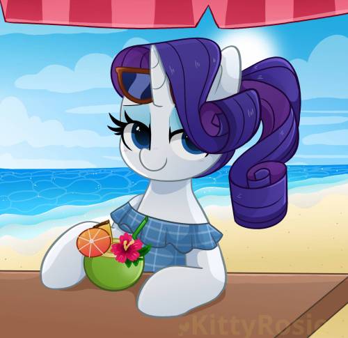 texasuberalles:Beach Day by ItsKittyRosie