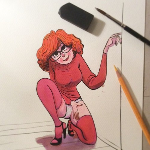 gracygimp:  #doodle #gracygimp #benferoumont #redgirl