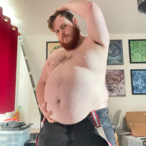 storiesworththeirweight:little-chubstr:Piggy prefers to be tied down when this happens 🐷Big guys doing what it takes to get bigger. I approve :) 
