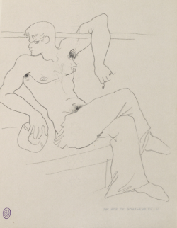 Jean Cocteau (French, 1889-1963), Marin à