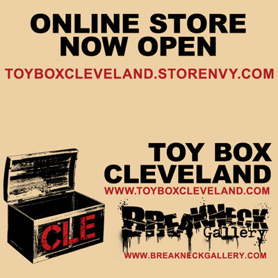 Couldn’t make it to the show opening? Live out of the area and want to see what we have? Have no fear, our Toy Box Cleveland online store is here!
http://toyboxcleveland.storenvy.com/