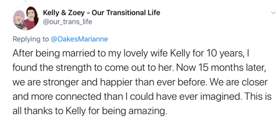 bigbabysub:  liliemsharpe:  crossdreamers:  Marianne Oakes has shared an amazing collection of transgender love stories over at GenderGP.  Here are a few of them.  Marianne wrote: The myth that trans people struggle to find love is damaging to our future