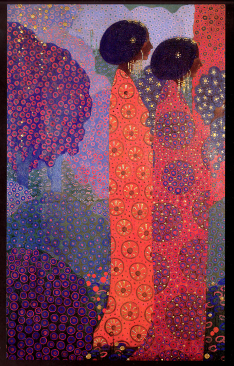 artnouveaustyle:Panel from One Thousand and One Nights by Venetian artist Vittorio Zecchin, 1914.