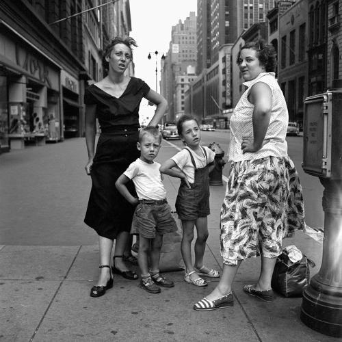 Vivian Maier inspiredA Woman and Her Dogs, Florence, Italy, 2015 by Jasmine Jones // Harlem, NY, 201