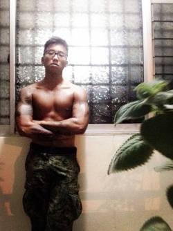 Asian Army Hunks