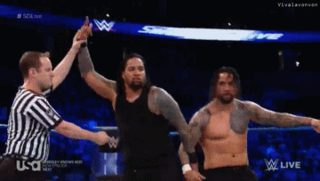 vivalavonvon:  Random gifs of The Usos from Smackdown 3/14/17