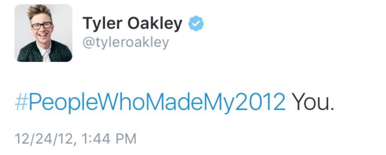 tyleroakley:  troyleryay:  thank you, tyler, for the constant appreciaton, we love