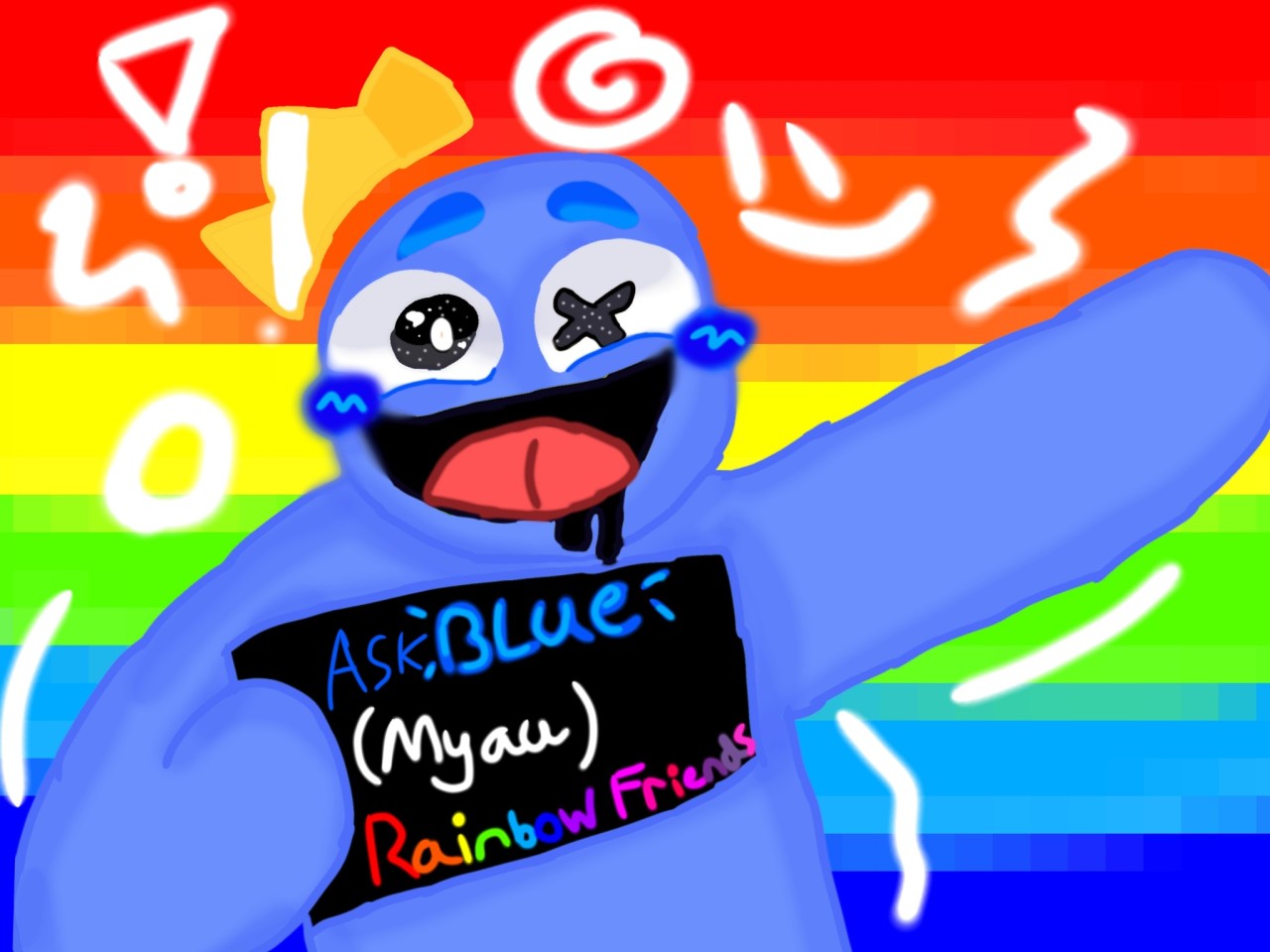 Blue Rainbow Friends Fanart