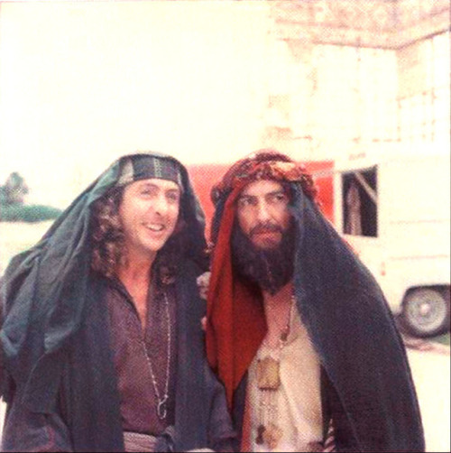 blixtbaby: Eric and George… (George was an extra in Life of Brian)