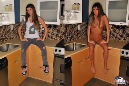 misty-gates:  Misty Gates in The Kitchen 07-14