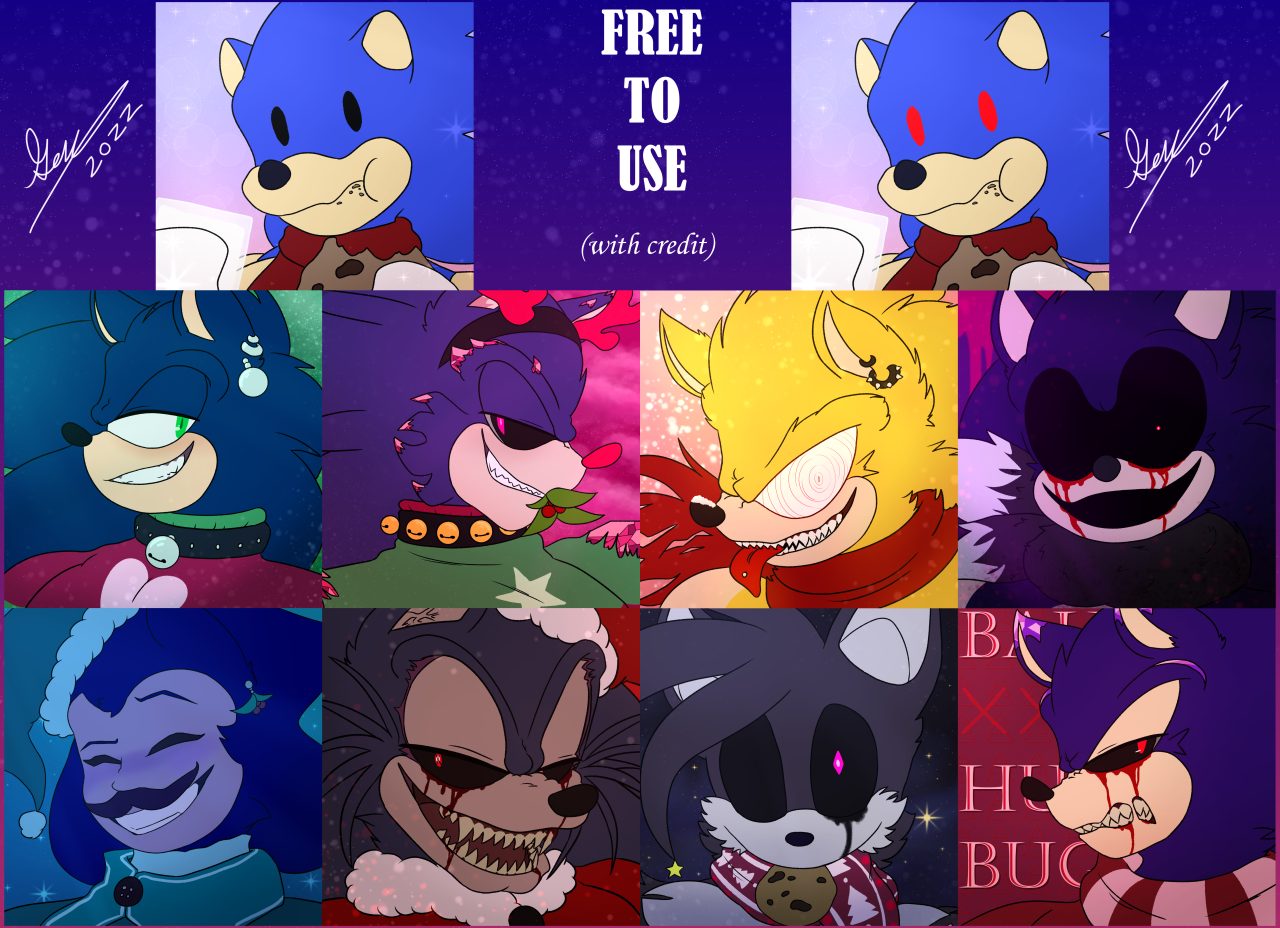 So i remade almost all of the sonic.exe icons now i just have