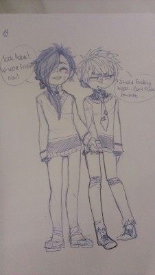 speeshspooshart:Nerds trying to be friends so Aoba doesnt yell at them