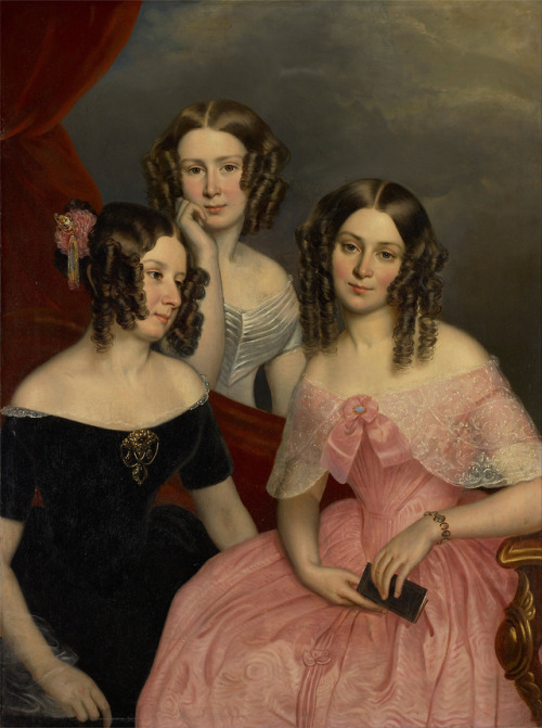 eatingbreadandhoney: The Three Robinson Sisters by George Theodore Berthon 1846.