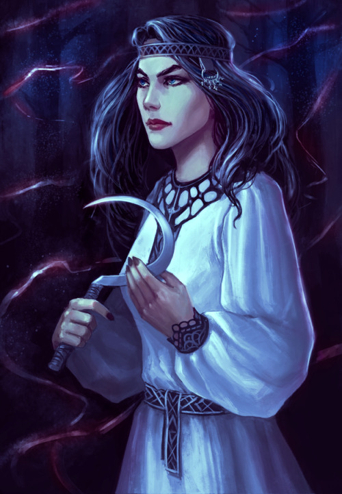 neirr: Morana is a Slavic goddess of death and winter. She is often depicted with a scythe or a sick