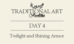  Traditional Art Auction Day 4 | Twilight And Shining Armor This Drawing Is Special