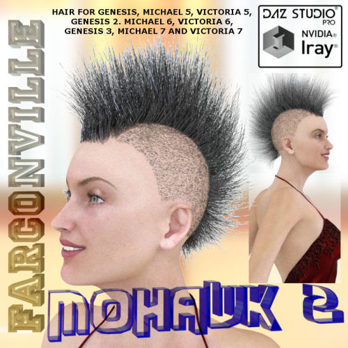 Mohawk  2 hair was made especially for Genesis, porn pictures