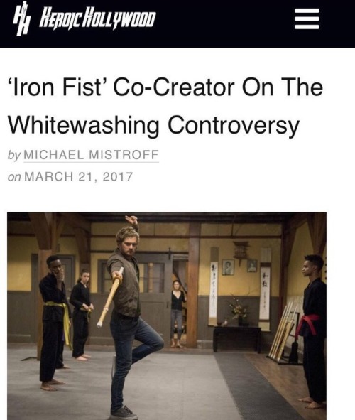 marsincharge: soft-tchalla:   marvelheaux:   1000heartbeats:  slowlyandrogynousmiracle:   adorkableme525:   sprmint-bkgsoda:   gogomrbrown:   “Don’t ‘these people’ have something better to do than worry that Iron First isn’t Oriental”-says