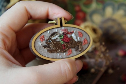 craftandpetrichor: I have made a little retrospective of some of the miniature embroideries I have m